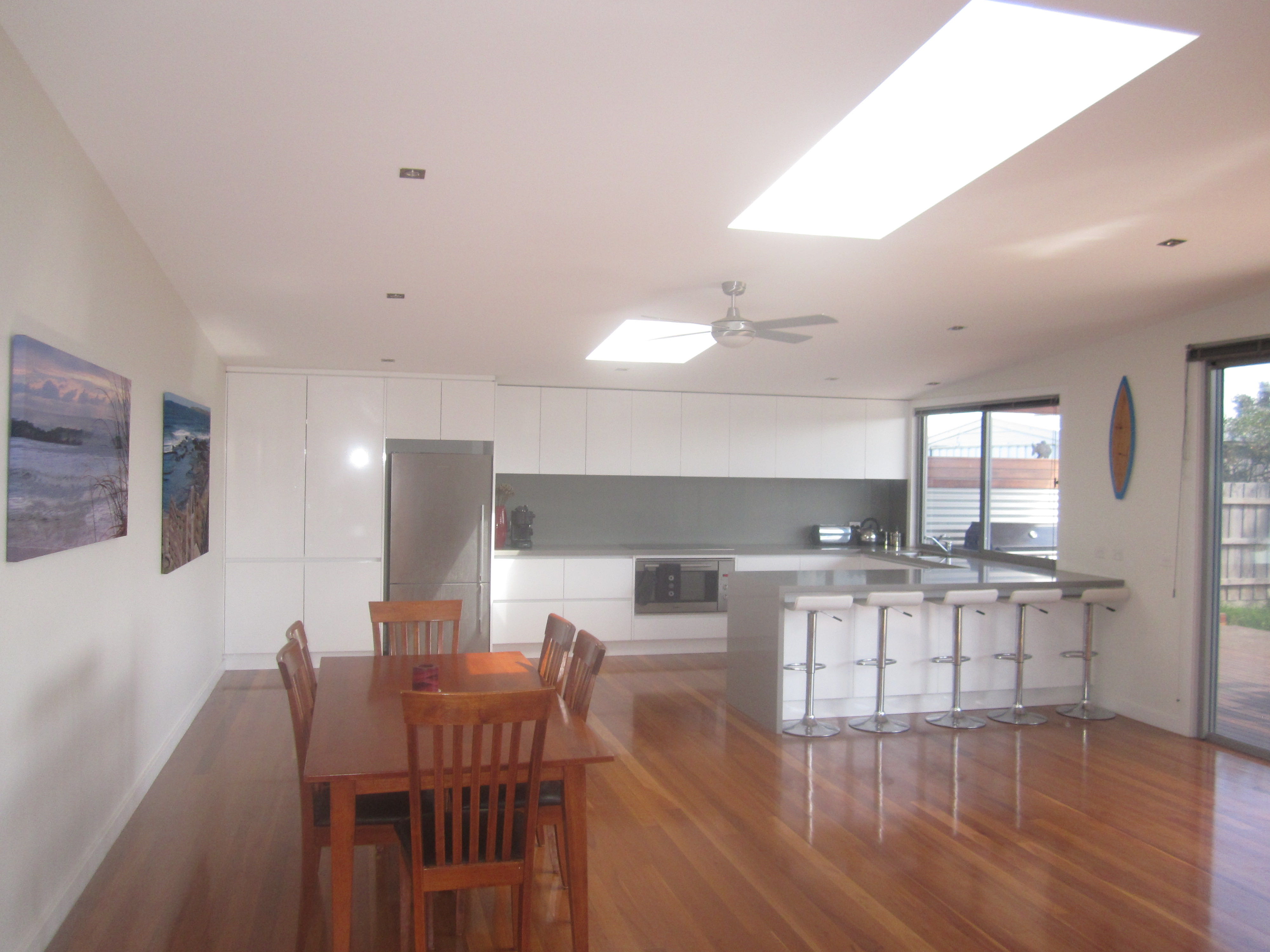 Kitchen with Skylights